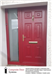 Red Georgian Weatherglaze Door installed in Clonkeen, County Laois Gallery Thumbnail