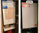 💥BEFORE AND AFTER💥
Reduce your heating bill by 30-40% by upgrading your boiler and getting regular services with us.
Call us today for a free quote Gallery Thumbnail