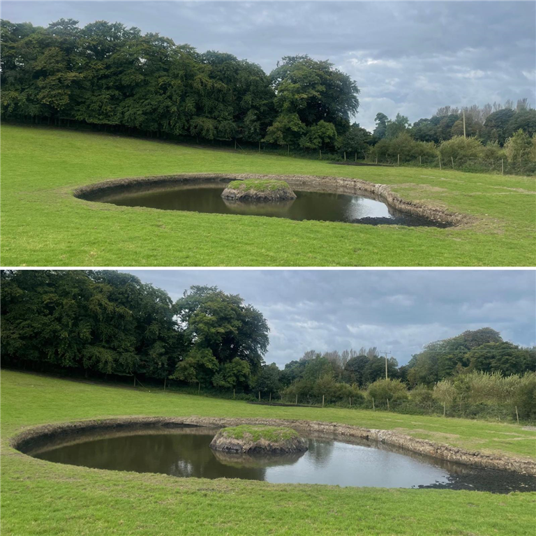 Digging out a pond. Gallery Image