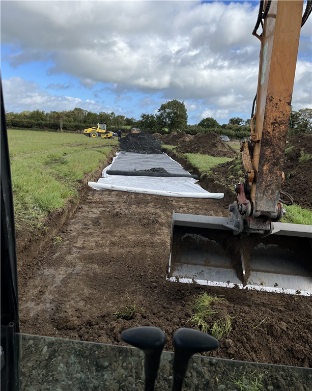 Roadway installation for solar farm. Gallery Image