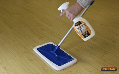 Trojan Terry cloth floor mops and cleaner suitable for Laminate and wood floors. Gallery Image